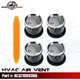 4X Chrome Dashboard AC Heater Air Vent HVAC Vent Duct For Ford F150 2004-2008