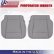 2015 2016 2017 Fits Ford F150 Lariat Driver&Passenger Bottom Leather Covers Gray