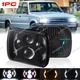 100W For Mazda Pickup B2000 B2200 B2600 1986-93 7x6" 5x7 LED Headlight Halo Bulb