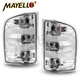 For 2007-2014 Chevy Silverado 1500 2500HD 3500 HD Tail Lights Chrome Clear LH+RH