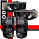 02 03 04 05 Dodge Ram 1500 2500 3500 Pickup Black Headlights + LED Tail Lights