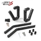 Black Aluminum Front + Rear Grab Handles Grip Bar for Jeep Wrangler JK 2007-2018
