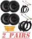 JBL Stage2 3-Way 250 Watts 6.5" Front & Rear Speakers for 2007-18 Toyota Tundra