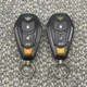 Lot of 2 VIPER Key Fob Remote - EZSDEI7141 / 7145V - Keyless 4 Button w/ Battery