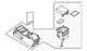 Genuine Nissan Console Assembly 96910-7KA0A