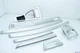 07-13 E92 BMW 335I CPE SILVER INTERIOR TRIM MOLDING SET DASH DOOR CONSOLE T1348