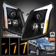 Black Fits 2010-2016 Cadillac SRX Projector Headlights Switchback LED DRL Signal