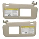 06-13 Toyota RAV4 Driver Left & Passenger Right Side Sun Visor Beige Pair