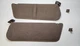 1992-1996 Ford F150 F250 F350 Bronco Driver Passenger Sun Visor Set Tan Brown 