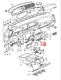 Genuine PORSCHE Rosette Temperature Sensor Inner 94455245100