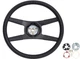 OER Black 4-Spoke Steering Wheel Rope Wrap Design For 1977-1981 Chevy Camaro Z28
