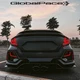 Honda Civic 10th Gen Sedan Smoked Red Twin Blade LED Taillights 2016-2021 5400lm