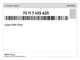 Genuine BMW UPPER BELT REAR 72-11-7-455-625 New