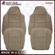 2002 2003 Ford F250 F350 F450 Lariat Crew Cab Perforated Leather Seat Cover Tan