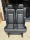 2015-2026 Ford Transit 15 Passenger Last Row Seat  5th Row Center BLACK  LEATHER