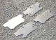 Titanium Brake Pad Shim Heat Shield Set for Suzuki Kizashi 2010-2013; REAR