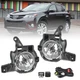 For 2013-2015 Toyota Rav4 Pair Front Bumper Fog Lights Lamps+Wiring+Switch Kit