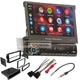 7" Flip-Up Screen Bluetooth CarPlay AM/FM Car Stereo For 2007-2013 GMC Sierra