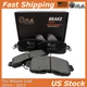 Front Disc Brake Pads w/hardware for 2014 2015 2016 2017 Nissan LEAF S SL SV