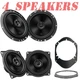 JBL Stage2 Series  Front & Rear Speaker Upgrade for 1992-1996 For F-150 Pickup