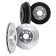 For Chevy City Express 15-18 Brake Rotor Set DFC Premium Drilled & Slotted Front