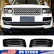 Glossy Black Front Bumper Side Grille Overlay Molding For Range Rover 2013-2017