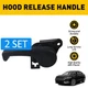2SET Hood Latch Release Pull Handle DS7Z-99042C74-A For 2013-2017 Ford Fusion
