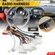 2pc For Toyota Car Stereo Harness Radio Power Cable Wire Adapter Support JBL AMP