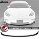 Fits 17-23 Tesla Model 3 RPM Style Front Bumper Lip Spoiler PP Matte Black Kit