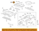 GM OEM 13-22 Encore,Trax Rear Body Floor Floor Rails-Support Panel 95995726