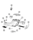 Genuine Mopar Floor Console Ash Receiver 5108051AA