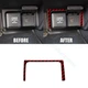 For Honda Ridgeline Pilot 2017-2020 Red Carbon Fiber USB Power Outlet Cover Trim