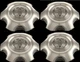 2003-2009 Toyota 4Runner 69430 17x7.5 6 Spoke Aluminum Wheel Center Caps SET