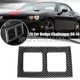 New For Dodge Challenge 2008~14 Dry Carbon Fiber Rear Air Vent Panel Frame Bezel