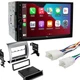 Dual 7" Wireless Carplay Car Stereo AM/FM Radio for 2005-2011 Toyota Tacoma