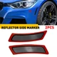 FOR 2011-2016 BMW F10 5-SERIES SMOKED SIDE MARKER LAMPS FRONT BUMPER REFLECTOR