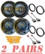 300W 4way 6.5" Front/Rear Speakers for 2008-2022 Honda Accord & 2007-2020 CR-V