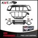 Front Bumper Grille Kit with Fog Lamps & Covers Fits 20 21 22 23 Kia Soul Wagon