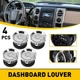 4PC Air Vent Louvre AC Heater Interior Set For Ford F150 09-14 Dashboard Louvers