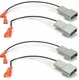 2 Fit Ford 89 - Up Speaker Plugs Connects To Factory Speaker Harness