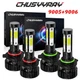 For Toyota Sienna 2004-2010 4PC 9005 9006 LED Headlight High LOW Beam Bulb 6000K
