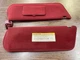1987-96 Ford F150 F250 350 Bronco Driver Passenger Sun Visor Set Red cloth  OEM