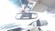 Used Front Center Interior Rear View Mirror fits: 2014 Toyota Sienna halogen hea