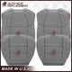 2002-2007 Ford F250 F350 Lariat Extended Cab Synthetic Leather Seat Cover Gray
