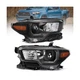 Fit For 2016-2021 Toyota Tacoma Headlights,Halogen Headlamp with LED DRL Blac...