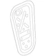 Genuine Audi Door Access Cover 80A-837-916