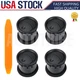 8L3Z19893AA 4Pcs AC Heater Air Vent/HVAC Vent Duct, Black for Ford F150 04-08