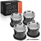 A-Premium 4pcs Chrome Silver AC Heater Air Vent HVAC Vent Duct for Ford F-150