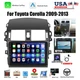 For Toyota Corolla 2009-2013 Carplay Android 12 Car Stereo Radio Backup Camera
