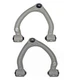 Pair Set 2 Front Lower Control Arm Ball Joint Kit Dorman For Mercedes W221 C215